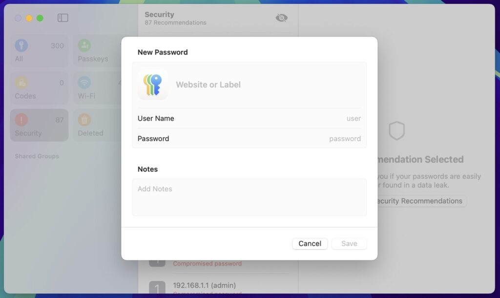 Apple Passwords Autogenerates Passwords for you